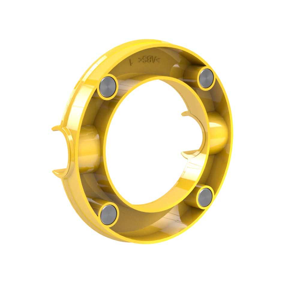 magnes mega magnet circle xl 80mm żółty dahle alibiuro.pl 90