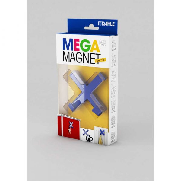 magnes mega magnet cross xl 90x90mm niebieski dahle alibiuro.pl 84