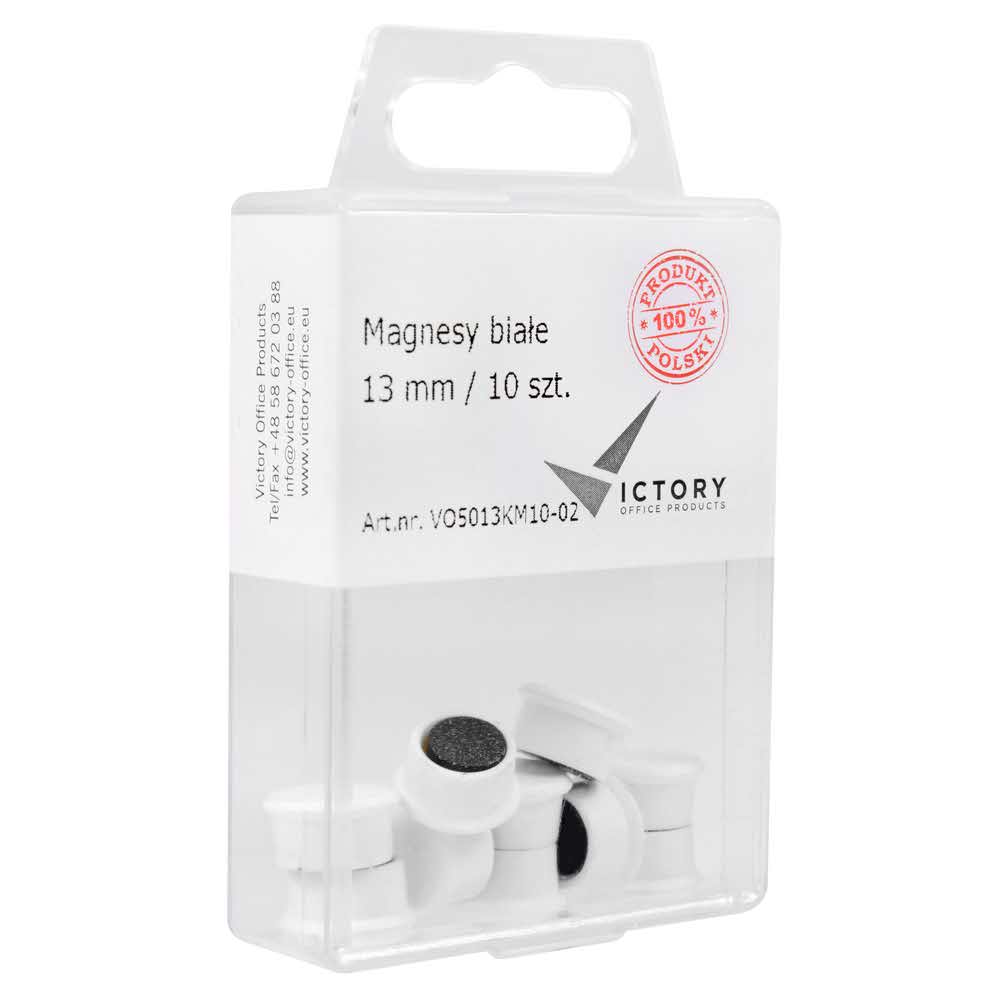 magnesy białe 13mm opkm 10 sztvictory office alibiuro.pl 84