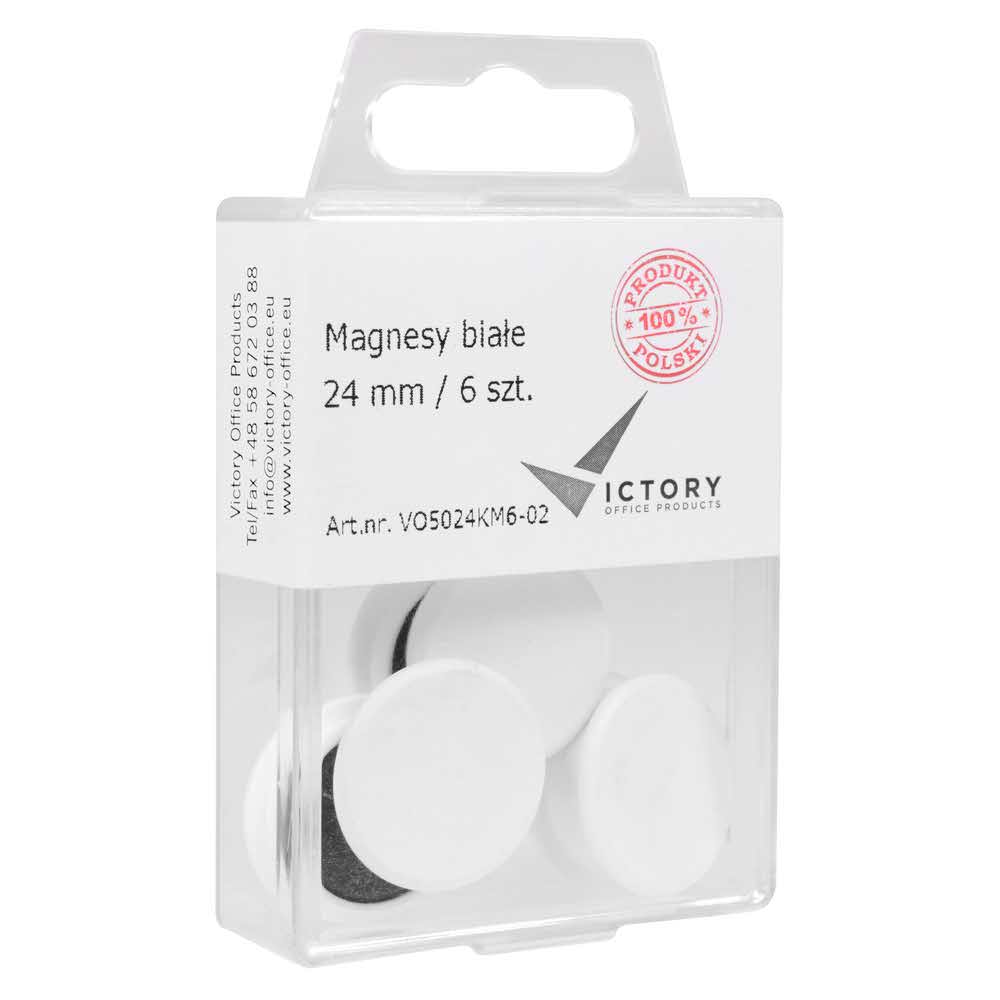 magnesy białe 24mm opkm 6 sztvictory office alibiuro.pl 3
