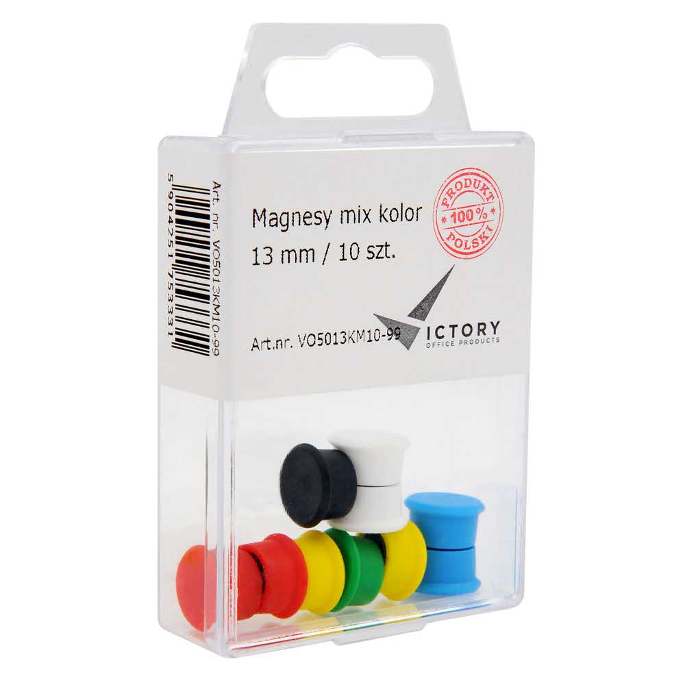 magnesy mix kolorów 13mm opkm 10 sztvictory office alibiuro.pl 56