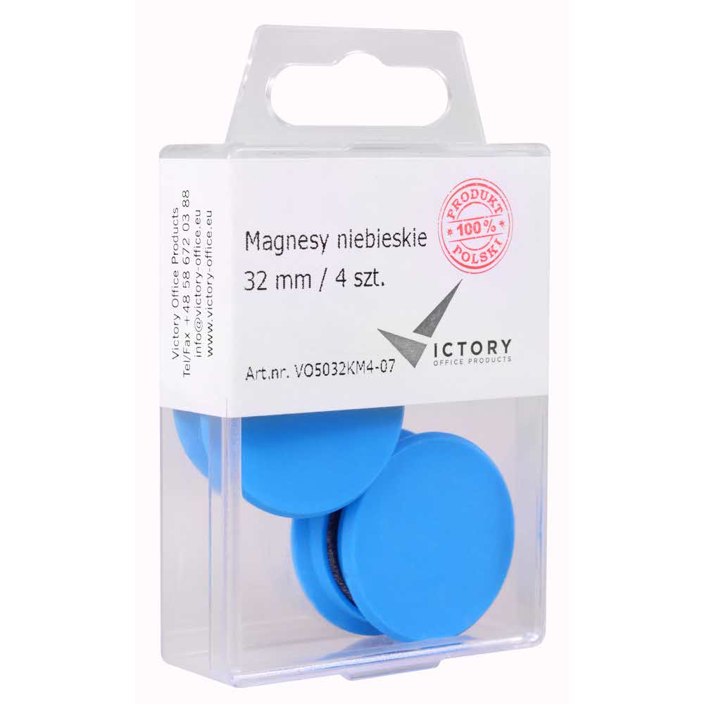 magnesy niebieskie 32mm opkm 4 sztvictory office alibiuro.pl 81