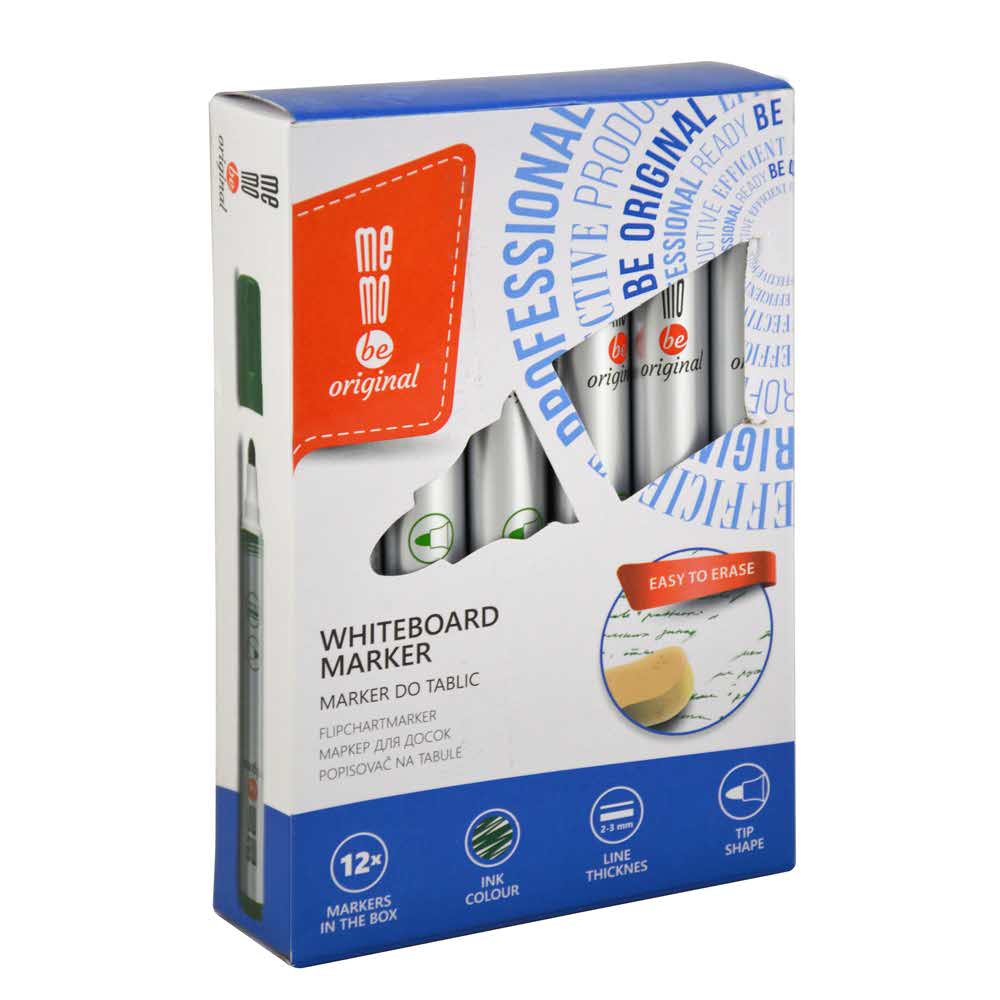 marker do tablic suchościeralnych memobe okrągła końcówka kolor zielony alibiuro.pl 51