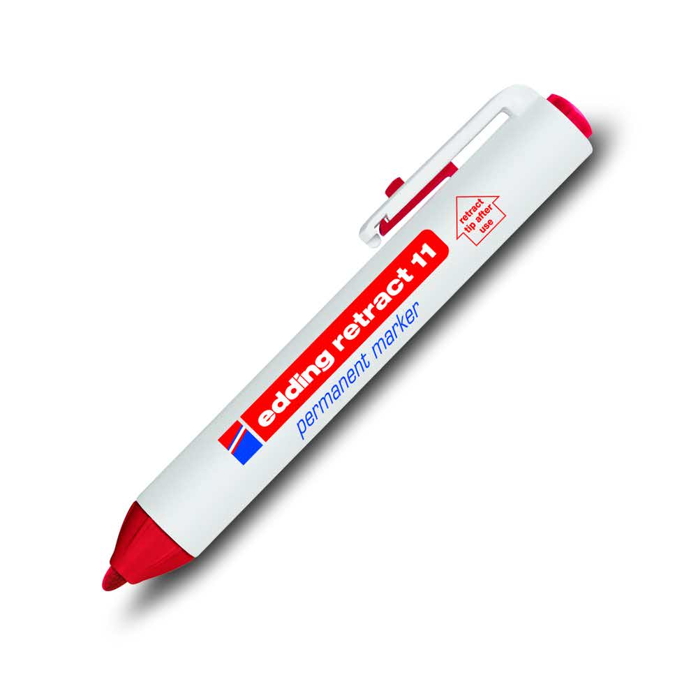 marker edding permanentny automatyczny okrągła końcówka 15 3mm czerwony alibiuro.pl 25