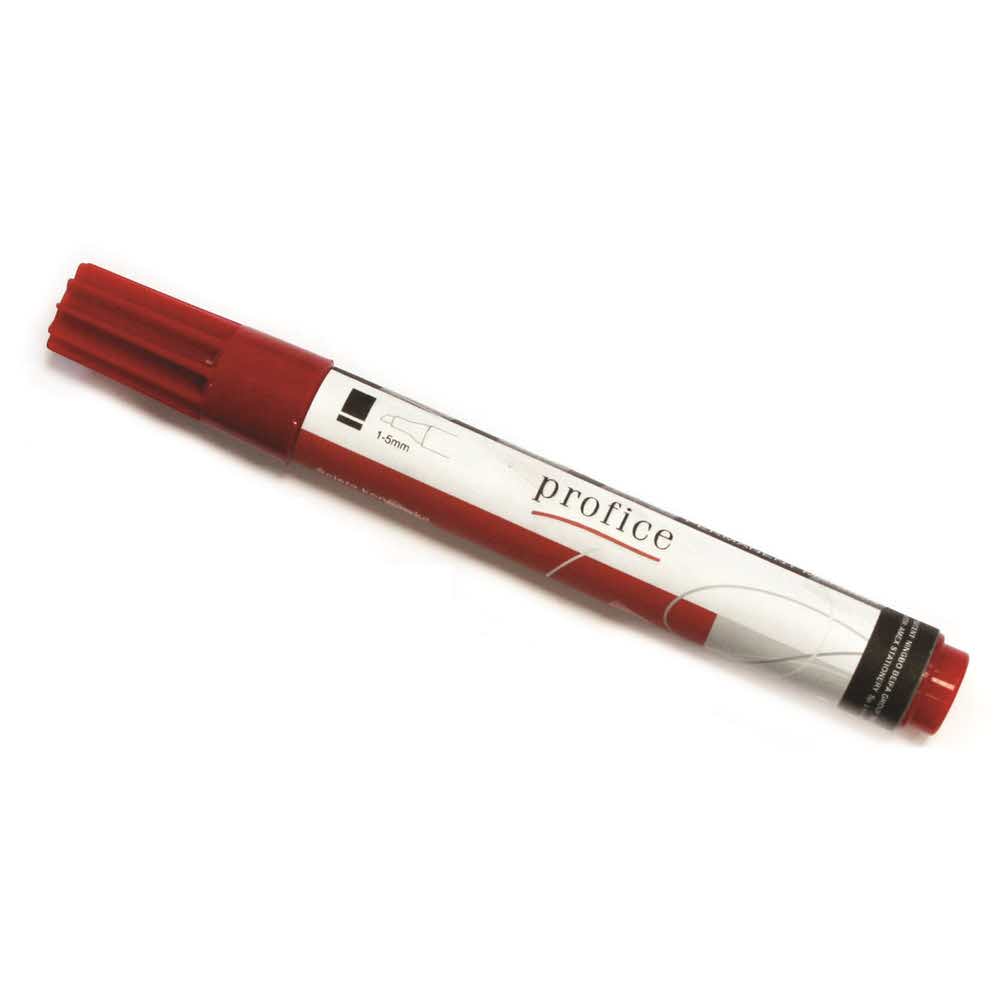 marker profice permanentny ścięta końcówka czerwony alibiuro.pl 48