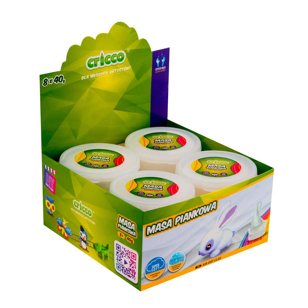 masa piankowa cricco 40g biała alibiuro.pl 50