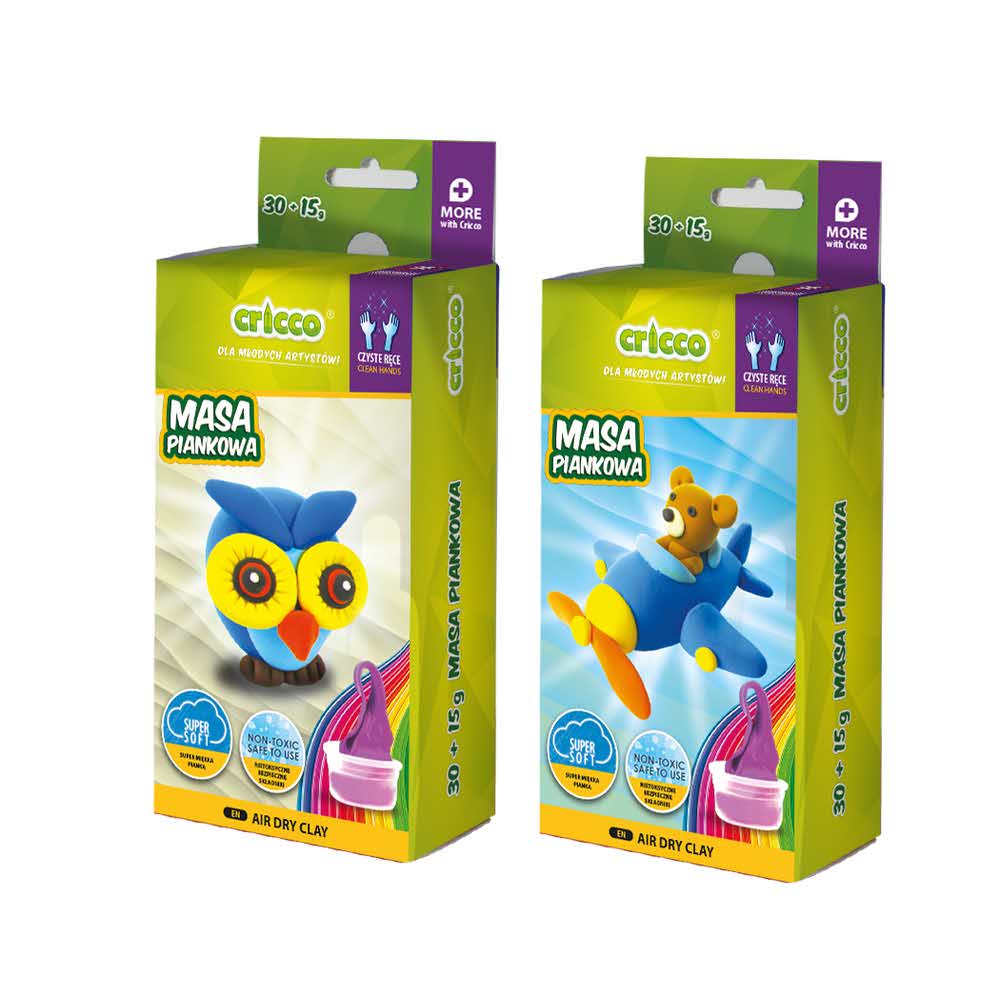 masa piankowa cricco zestaw medium 30+15gmix wzorów alibiuro.pl 30