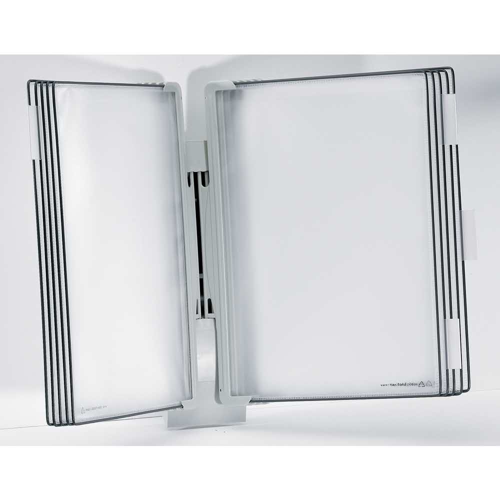 naścienny system prezentacyjny tarifold a4 +10 paneli prezentacyjnych szarych alibiuro.pl 64