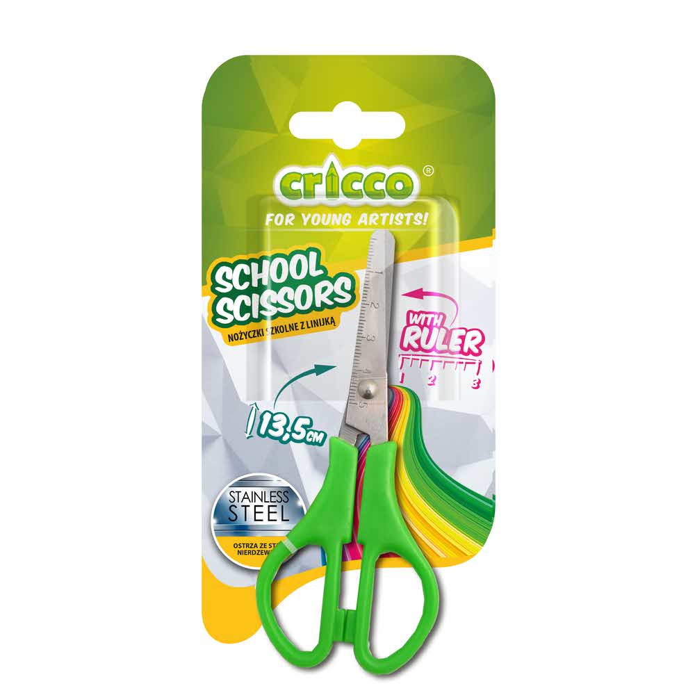 nożyczki szkolne cricco z linijką 135cm alibiuro.pl 6