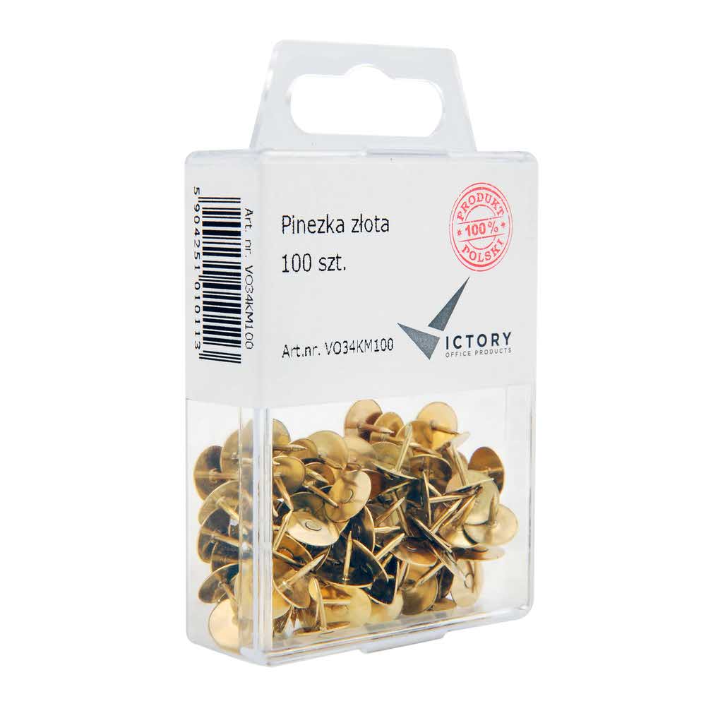 pinezka złota opkm 100 sztvictory office alibiuro.pl 80