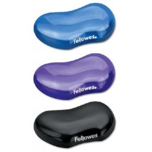 Podkładka pod nadgarstek Crystal czarna 9112301 Fellowes