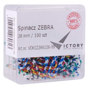spinacz zebra 28mm op6 100 sztvictory office alibiuro.pl 11