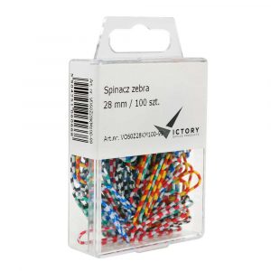 spinacz zebra 28mm opkm 100 sztvictory office alibiuro.pl 3