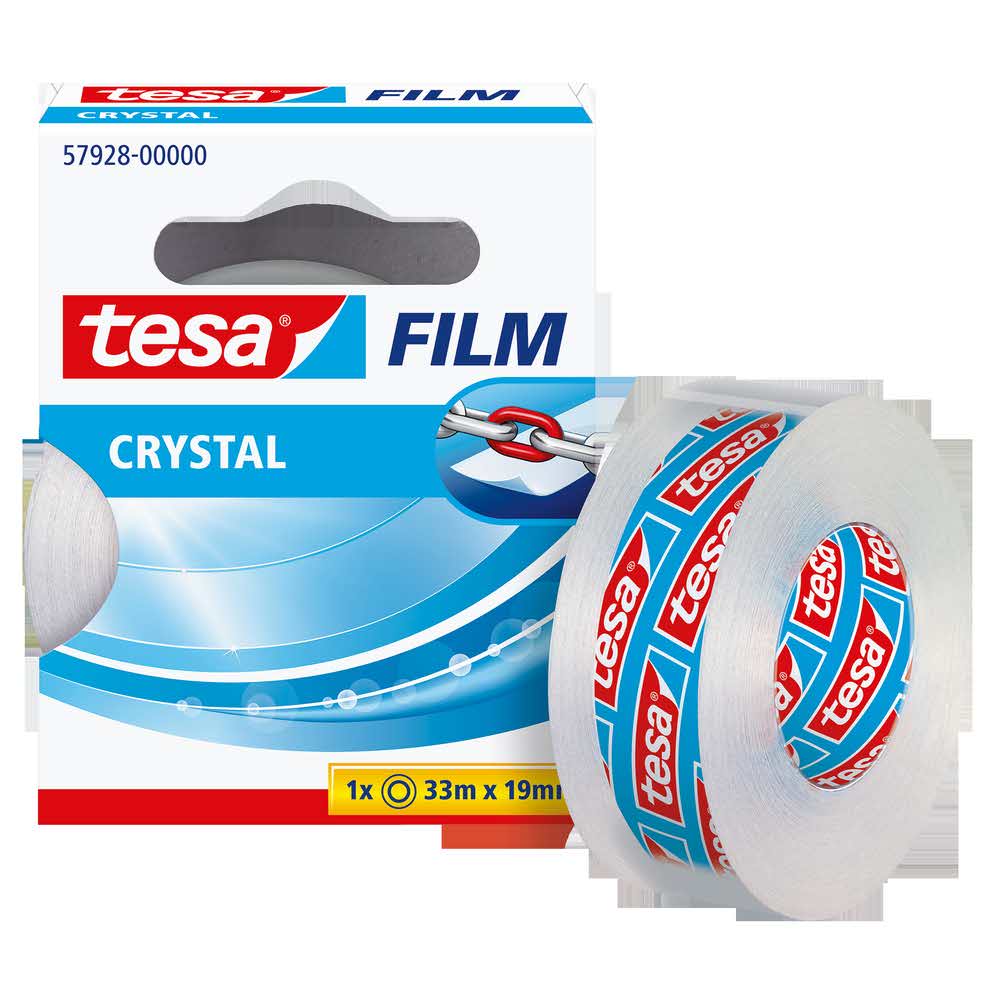 taśma biurowa tesa crystal 33m x 19mm kartonik alibiuro.pl 72