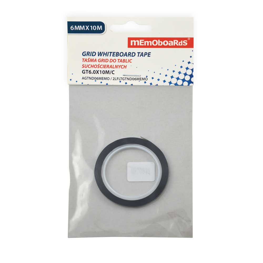 taśma do tablic grid 6mm x 10m czarna memoboards alibiuro.pl 8