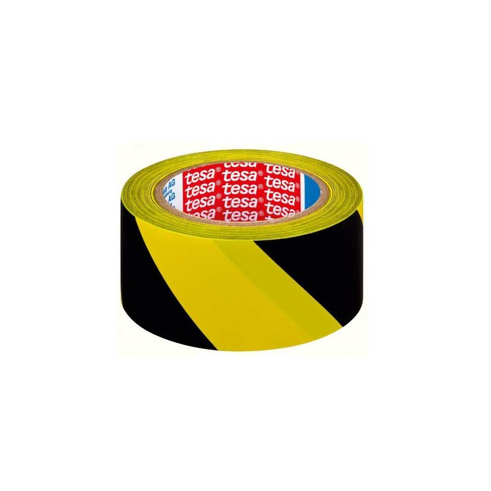 taśma ostrzegawcza tesa pvc żółta 33m x 50mm alibiuro.pl 68