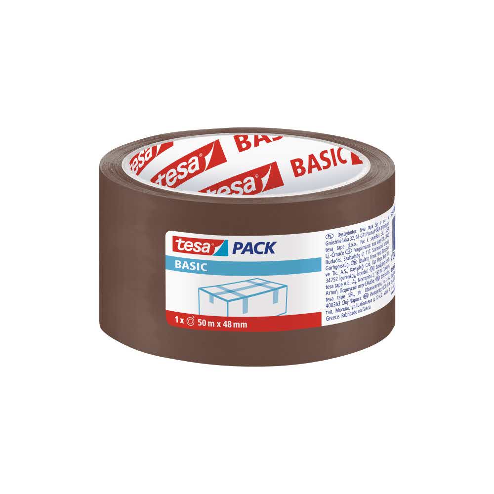 taśma pakowa tesapack basic 50m x 48mm brązowa alibiuro.pl 58