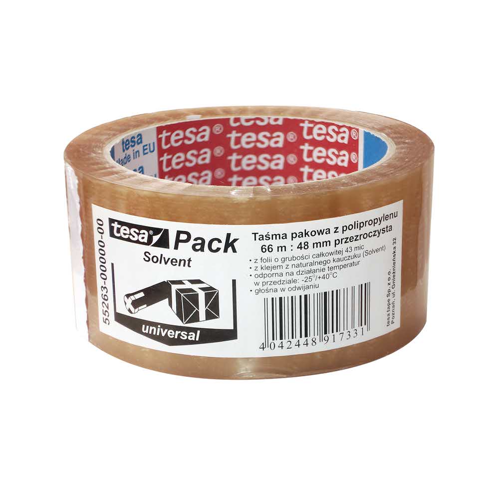taśma pakowa tesapack standard solvent 66m x 48mm transparent alibiuro.pl 18