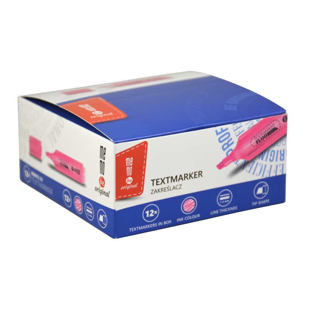 zakreślacz memobe różowy neon alibiuro.pl 93