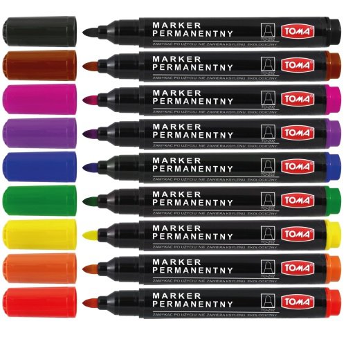 202 Marker permamentny końcówka 1,5 mm Toma brązowy