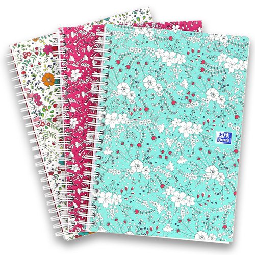 400094953 KOŁONOTATNIK OXFORD FLORAL A5 60K linia - obrazek 2