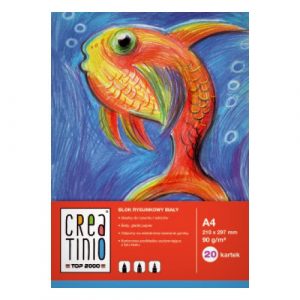 A4 20 kartek blok rysunkowy 90 g Creatinio TOP 2000 400079845 - biały