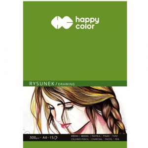 HA3730  A4/15ark  Blok do rysunku Art  300g Happy Color