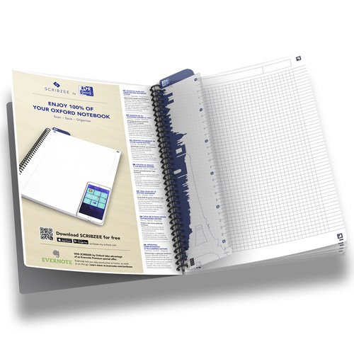 Kołonotatnik A5 90 kartek kratka ESSENTIALS Oxford 100102938 - obrazek 2