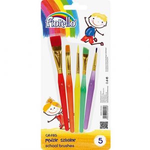 Pędzle szkolne GR-FB5 zestaw 5 szt FIORELLO 170-2215