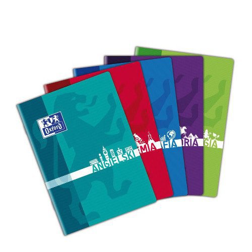 Zeszyt A5 w kratkę JĘZYK NIEMIECKI w miękkiej okładce 60 kartek Oxford 400139057