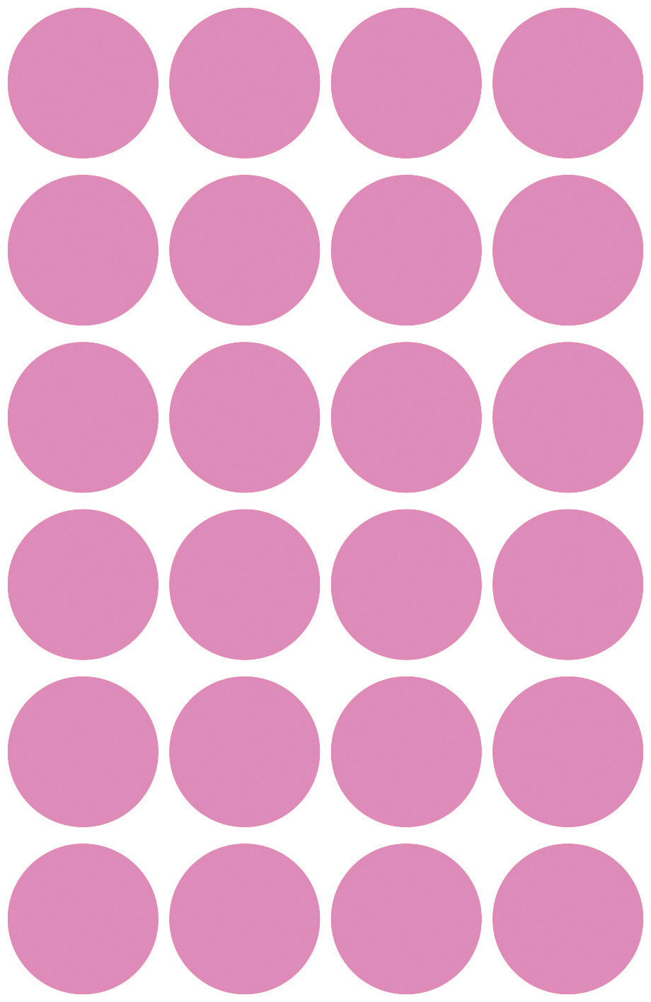 Kolorowe kółka do zaznaczania Avery Zweckform; 96 etyk./op., Ø18 mm, jasnoróżowe - obrazek 2