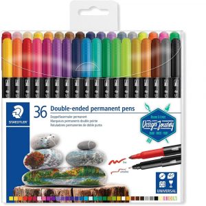 Staedtler, Flamastry dwustronne Design Journey, wodoodporne, 36 kolorów S 3187 TB36