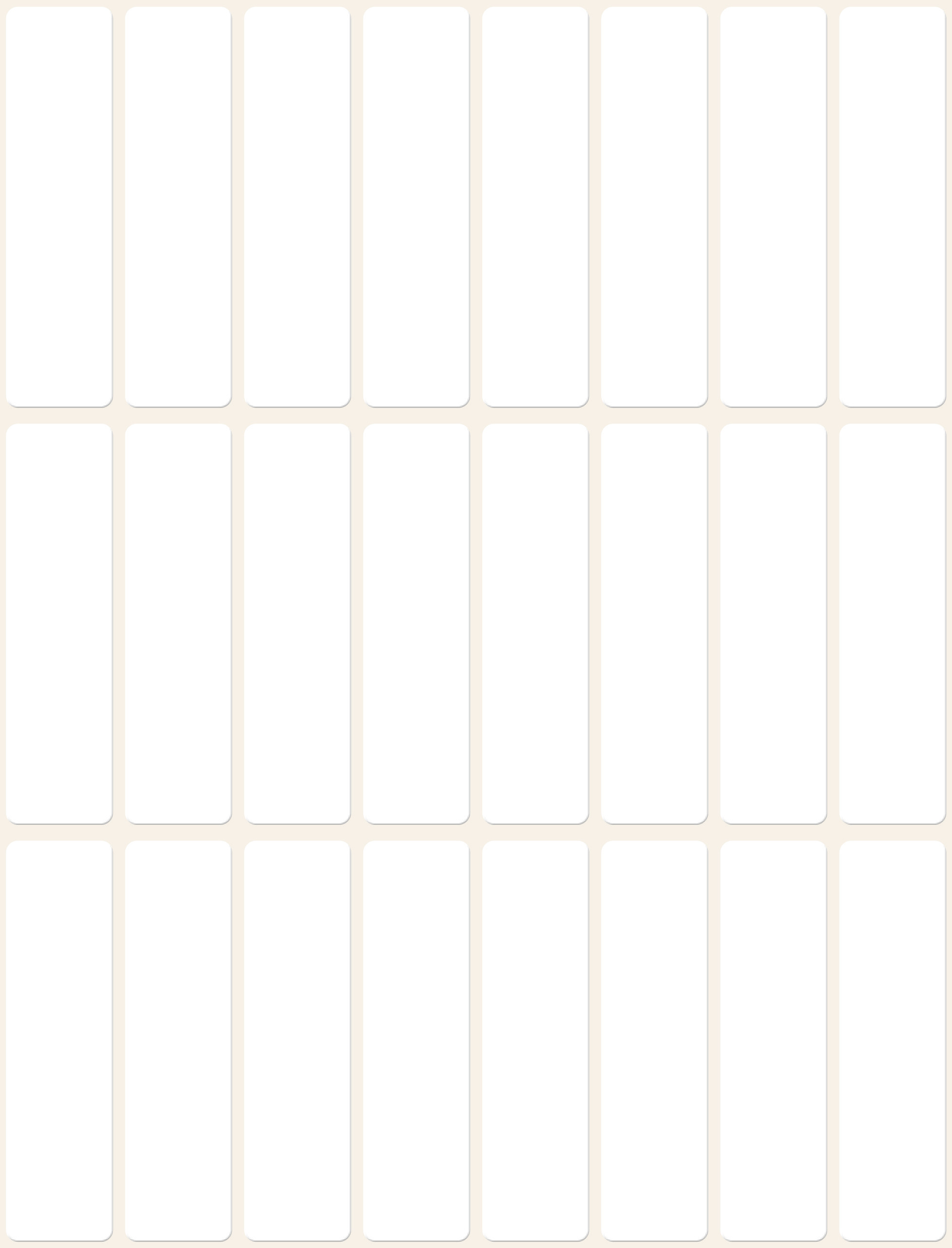 Trwałe minietykiety do opisywania ręcznego Avery Zweckform; 672 etyk./op., 50 x 14 mm, białe - obrazek 2