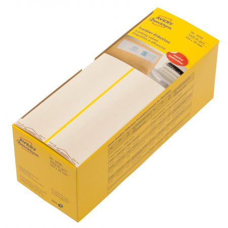 Etykiety adresowe do frankownic Avery Zweckform; 1000 etyk./op., 194 x39 mm, białe