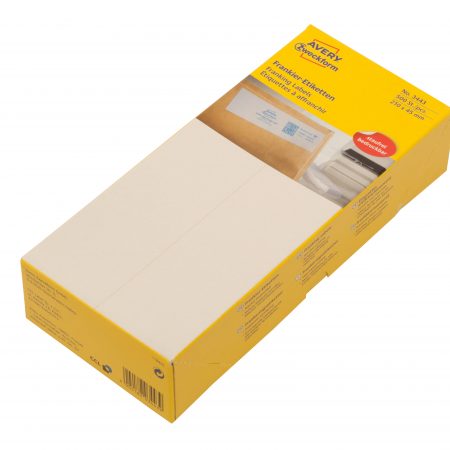 Etykiety adresowe do frankownic Avery Zweckform; 500 etyk./op., 210 x 45 mm, białe