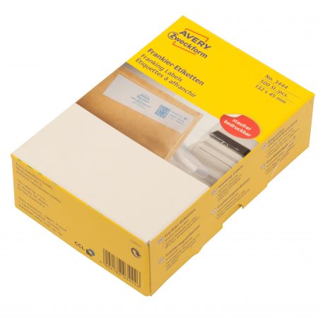Etykiety adresowe do frankownic Avery Zweckform; 500 etyk./op., 132 x 45 mm, białe