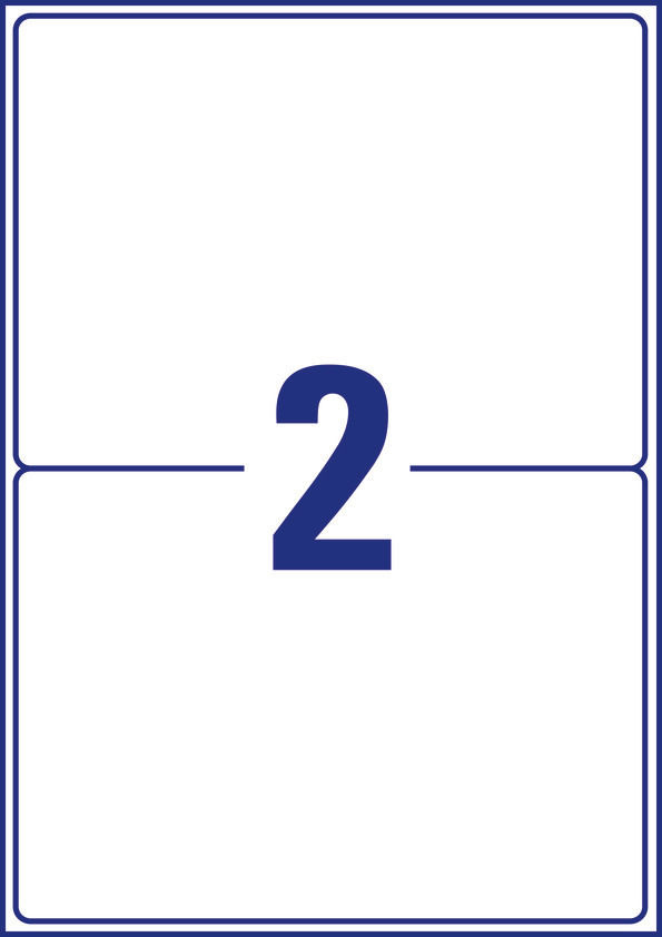 Etykiety wysyłkowe Avery Zweckform, A4, 10 ark./op., 199,6 x 143,5 mm, białe - obrazek 2