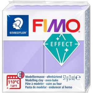 FIMO, Masa plastyczna termoutwardzalna Effect, liliowa pastelowa, 57g, kostka S 8020-605