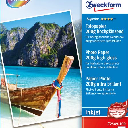 Papier fotograficzny wysokobłyszczący 200g, Big Pack, 100 x 150 mm, biały, Avery Zweckform
