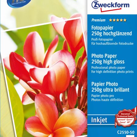 Papier fotograficzny Premium wysokobłyszczący, 250g, 100 x 150 mm, biały, Avery Zweckform