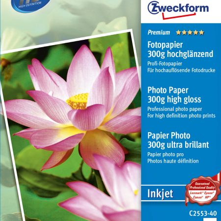 Papier fotograficzny Premium wysokobłyszczący, 300g, 100 x 150 mm, biały, Avery Zweckform