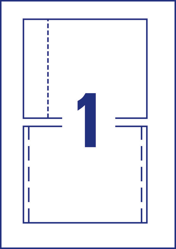 Wkładki do pudełek CD Avery Zweckform; A4, 25 ark./op., 151 x 118 mm, białe - obrazek 2