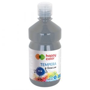 Happy Color, Farba tempera Premium, szara, 500 ml HA 3310 0500-80