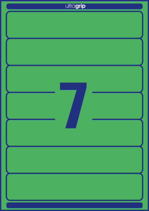 Etykiety na segregatory Avery Zweckform; A4, 20 ark./op., 38 x 192 mm, zielone - obrazek 2