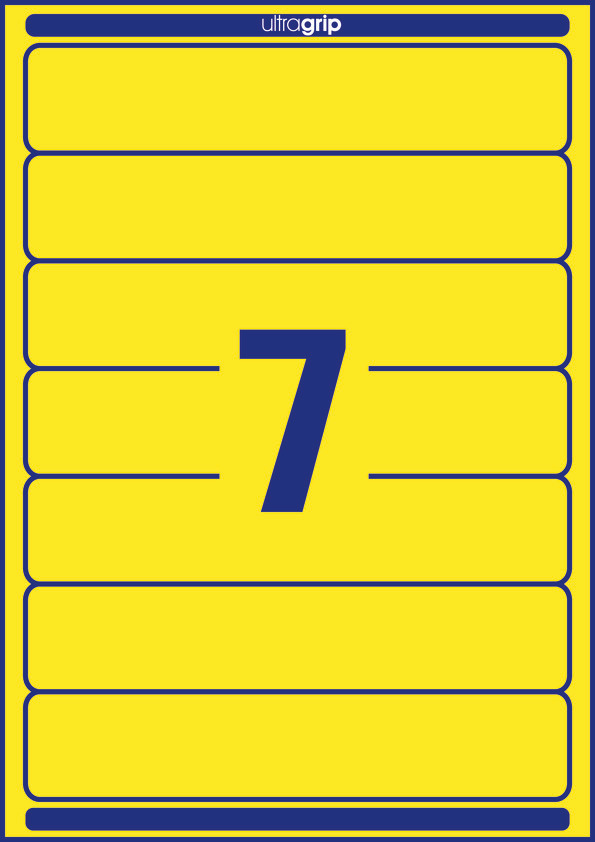 Etykiety na segregatory Avery Zweckform; A4, 20 ark./op., 38 x 192 mm, żółte - obrazek 2