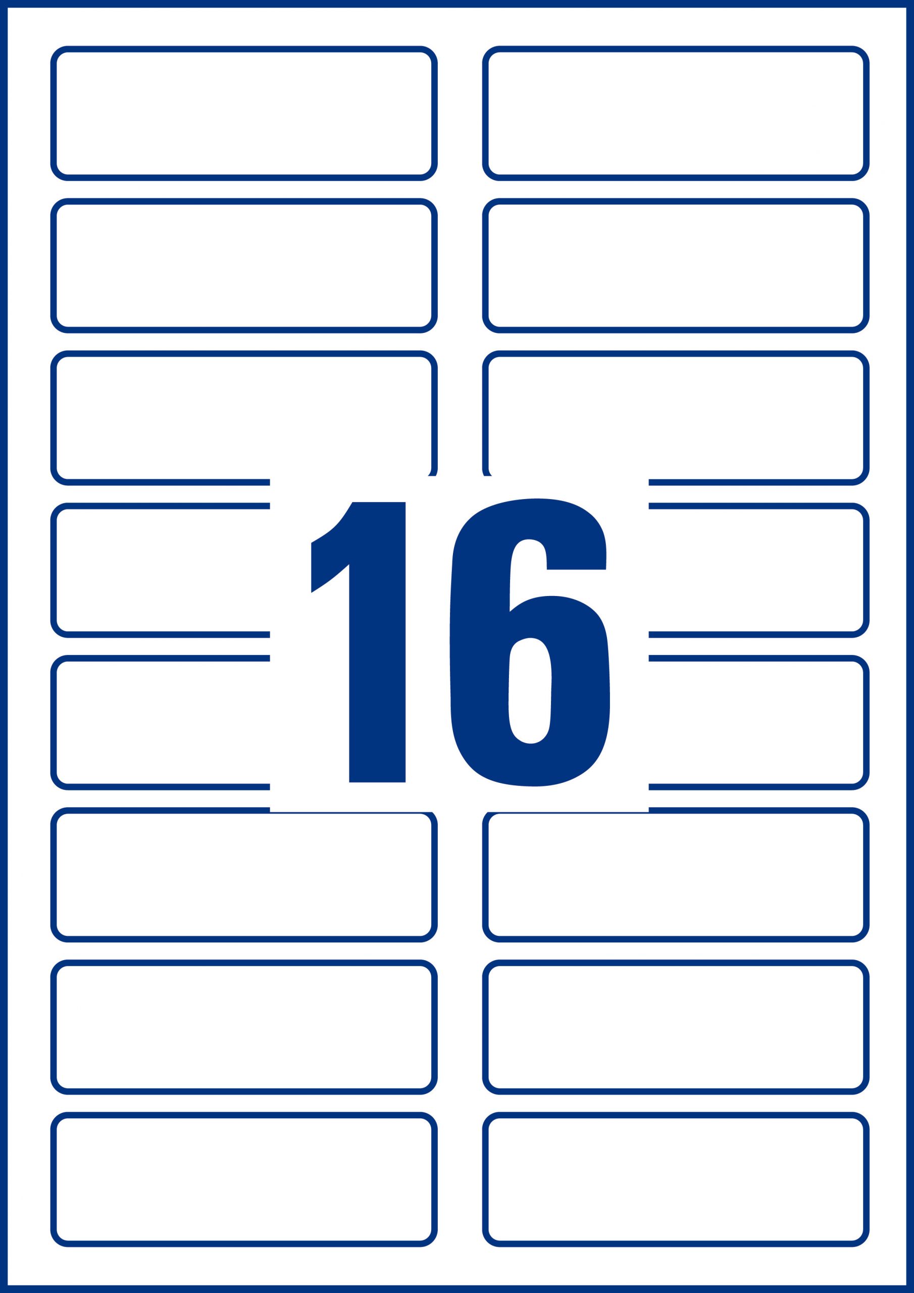 Samoprzylepne identyfikatory do zadruku Avery Zweckform; A4, 20 ark./op., 88,9 x 31 mm, białe, sztuczny jedwab - obrazek 2