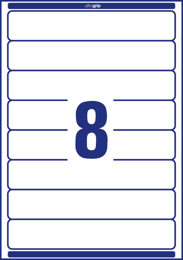 Usuwalne etykiety na segregatory Avery Zweckform; A4, 30 ark./op., 34 x 192mm - obrazek 2