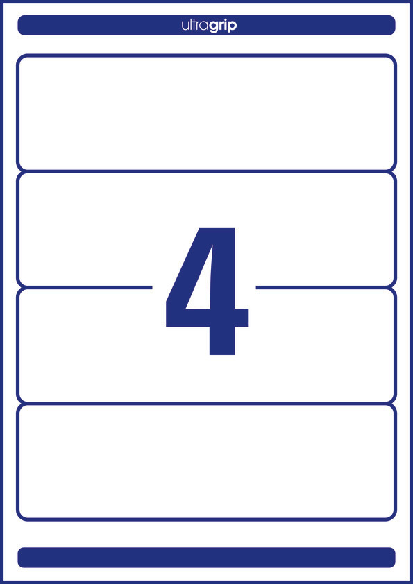 Etykiety na segregatory Avery Zweckform; A4, 100 ark./op., 59 x 192 mm, białe - obrazek 2