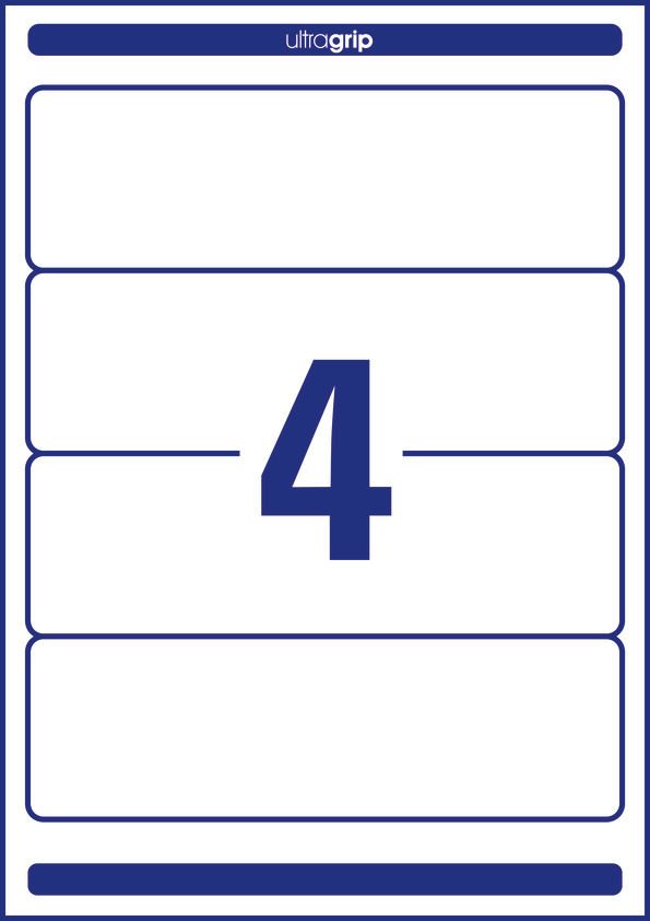 Etykiety na segregatory Avery Zweckform; A4, 30 ark./op., 59 x 192 mm, białe - obrazek 2