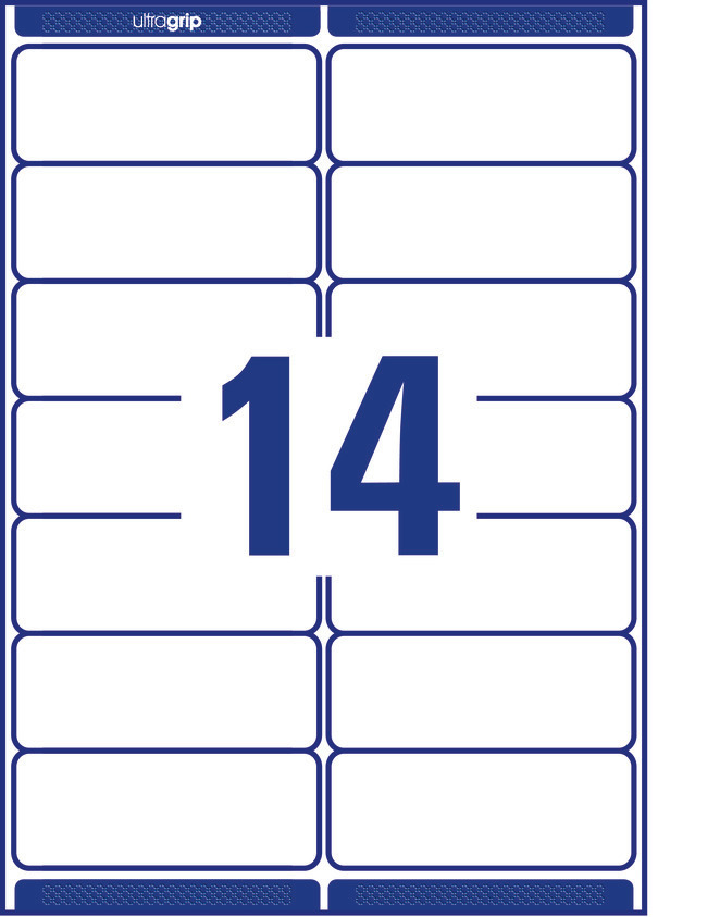 Etykiety adresowe białe Avery Zweckform; A4, 100 ark./op., 99,1 x 38,1 mm - obrazek 2